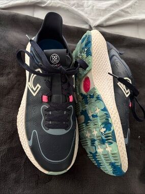 G/FORE Black, Navy & Pink Athletic Golf Shoes